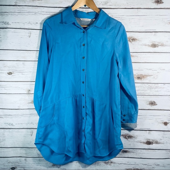 Soft Surroundings | Chambray button up tunic - Picture 8 of 10
